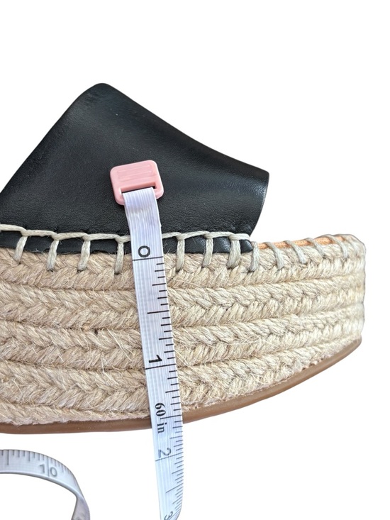 NWT Frye and Co Amber Espadrille Wedge Frye in Black Sz 5.5 Platform Boho - Picture 13 of 14